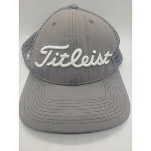 Titleist Tour Perform Golf Cap Gray Adjust snap back Whitehawk Ranch Mesh Hat